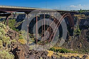 Perrine Memorial Bridge Over Snake River Canyon