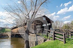 Perrine`s Covered Bridge in Ulster County, NY.