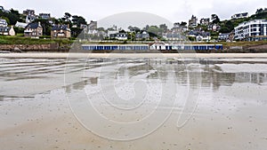 Beach Plage de Trestrignel in Perros-Guirec town