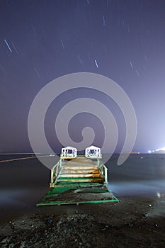 Perseid Meteor Shower and stars