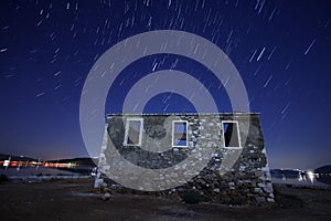 Perseid Meteor shower and stars