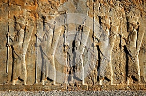 Persepolis is the capital of the ancient Achaemenid kingdom. sight of Iran. Ancient Persia.