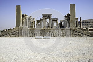 Persepolis in north of Shiraz, Iran. It has led to its designation as a UNESCO World Heritage Site