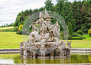 The Perseus and Andromeda Fountain at Witley Court, Worcestershire, England.