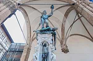 Perseus with the Head of Medusa in Florence, Italy