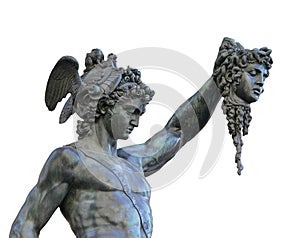 Perseus holding the head of Medusa,Florence, Italy