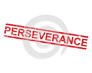 Perseverance Rubber Stamp