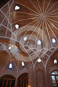 Persian art of architecture in Tabriz Historical Bazaar , UNESCO World Heritage , Iran