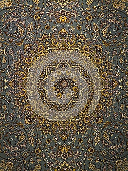 Royal Palace Persian Carpet pattern, Persian carpet with an Intricate design