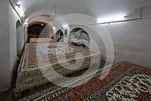 Persian carpets in Isfahan, Iran