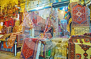 Persian carpets in Shiraz, Iran
