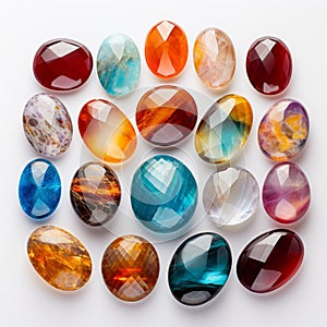 Persian Gemstones: A Collection Of Agate And Opals In Bold Color Blocks