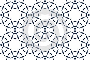 Persian geometric mosaic pattern for Ramadan card