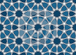 Persian geometric mosaic pattern for Ramadan card