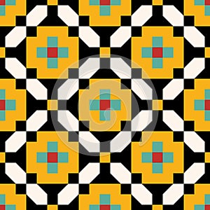 Persian Pointless Seamless Pattern