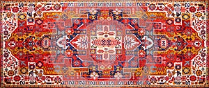 Persian rover with bright red pattern