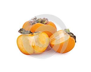 Persimmon isolated on white background