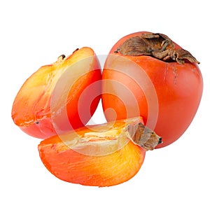 Persimmon with slice