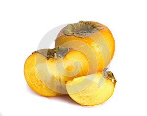 Persimmons fruit an isolated on a white background