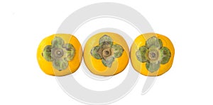 Persimmons fruit an isolated on a white background