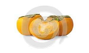 Persimmons fruit an isolated on white background
