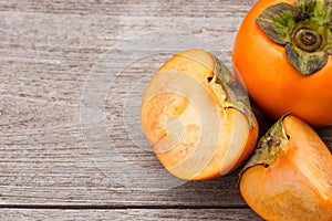 Persimmons or Persimon fruits