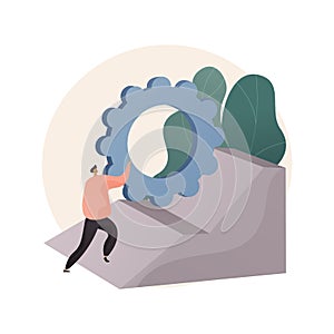 Persistence abstract concept vector illustration.