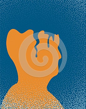 Person With Alzheimer's Illustration  