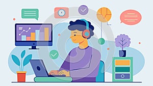 A person attending a biofeedback workshop learning how to use this technology to retrain their brain and decrease their