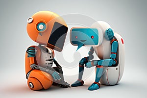 person, chatting with robotic friend, sharing secrets and memories