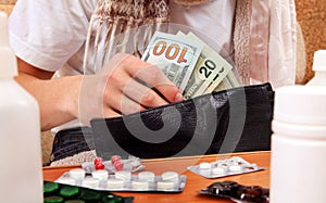 Person check the Wallet