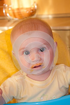 The person of the child of 7-8 months