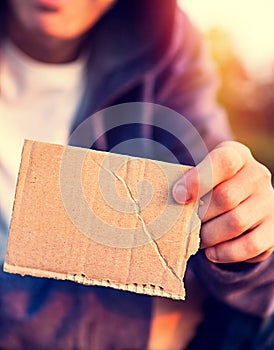 Person with Empty Board