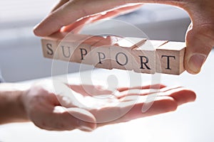 Person Giving Support To Other Person