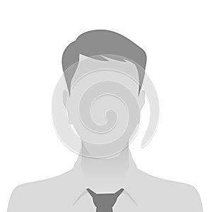 Person gray photo placeholder man