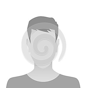 Person gray photo placeholder man