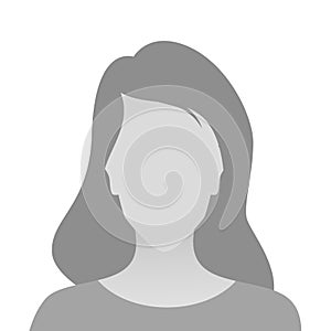 Person gray photo placeholder woman