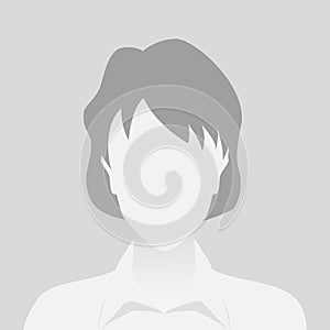 Person gray photo placeholder woman