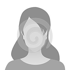 Person gray photo placeholder woman