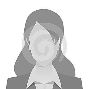 Person gray photo placeholder woman