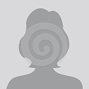 Person gray photo placeholder woman