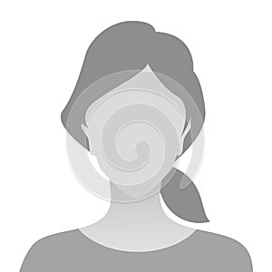 Person gray photo placeholder woman photo