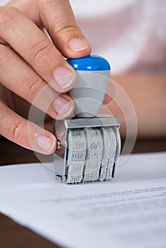 Person Hands Holding Glucometer