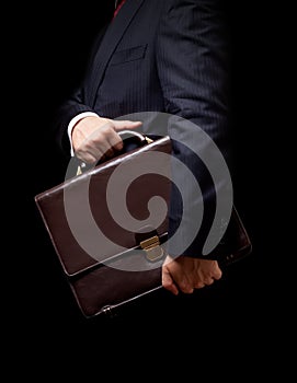 Person holding a briefcase