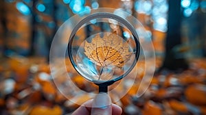 A person holding a magnifying glass symbolizing the importance of paying attention to the small details and consequences