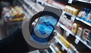 AI-Generated Waveform on Smartphone