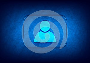 Person icon abstract digital design blue background