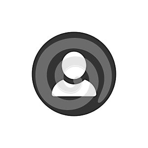 person icon. vector symbol on white background