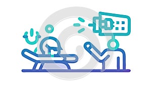 Person Interacting with Digital Interface Ã¢â¬' Human-Tech Connection, vector design Generative AI