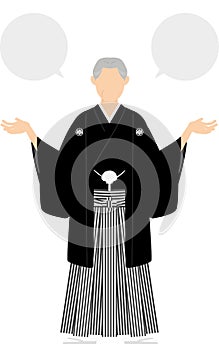 A person in kimono